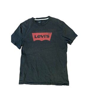 Mens Size Med Levi's Gray Cotton T-Shirt Tee
